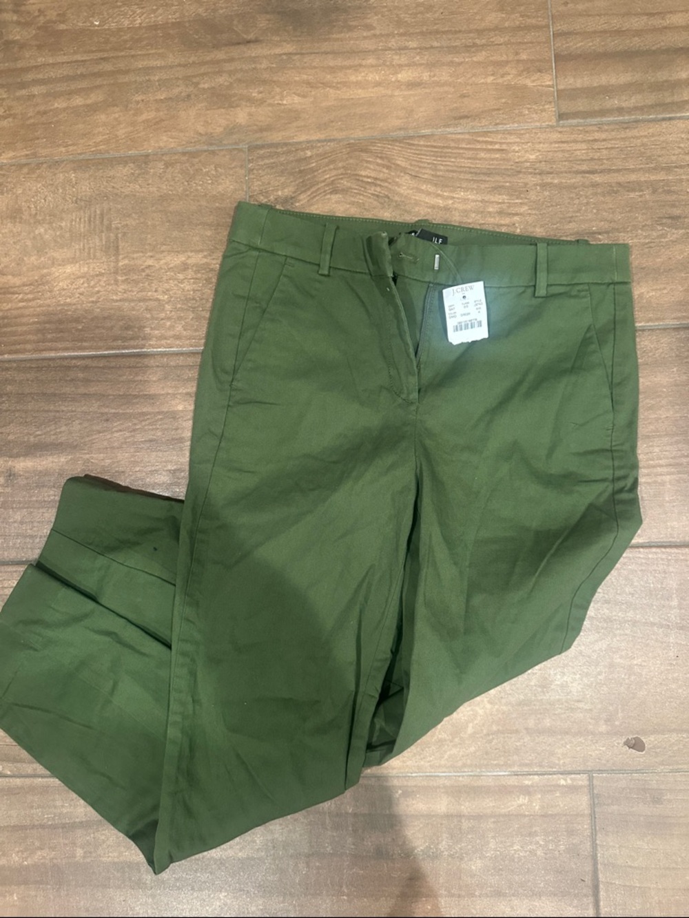 J. Crew women’s  Olive Chino Trousers - Deep Green